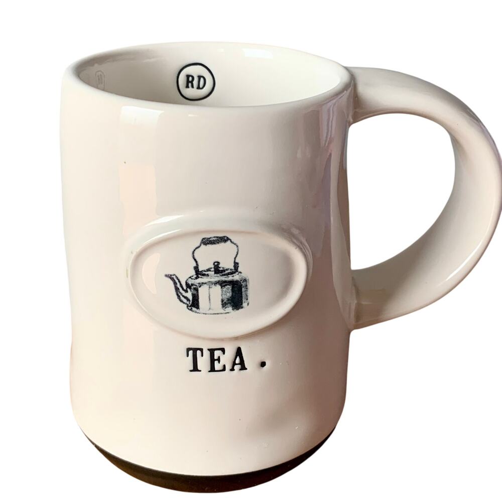 Rae DunnTEA Coffee Mug Cup Artisan Collection Magenta Teapot 16oz